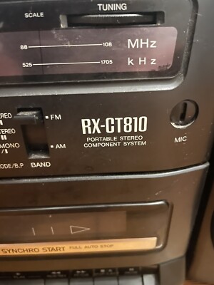 Vintage Panasonic RX-CT810 AM/FM Radio Tape Player w/ Removable
