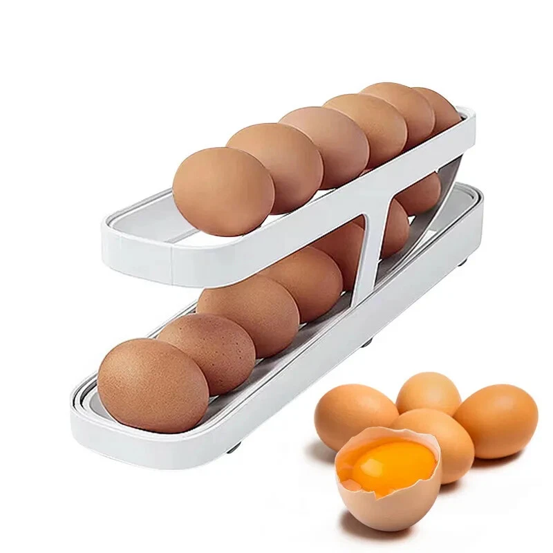 Fully Automatic Rolling Egg Rack Storage Box Refrigerator Kitchen Egg Dispenser
Opens in a new windo