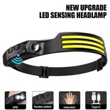 LED Sensor Headlamp Headlight Led Head lantern Camping Search Fishing Torch