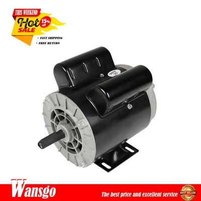 SPL Compressor Duty Electric Motor 3450 RPM 56 Frame 5/8'' Shaft 115/230V 2HP USA