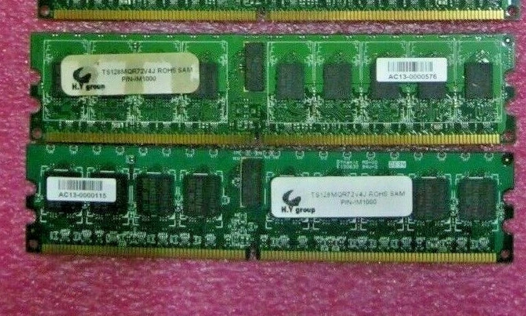 8GB - Lot 8 of 1GB Dimm Transcend TS128MQR72V4J 240PIN DDR2 400 Reg - Image 2 of 3