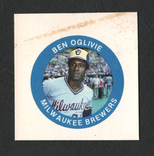 1984 Fun Foods Buttons Cardboard Proof, Ben Oglivie – Milwaukee Brewers  A2777