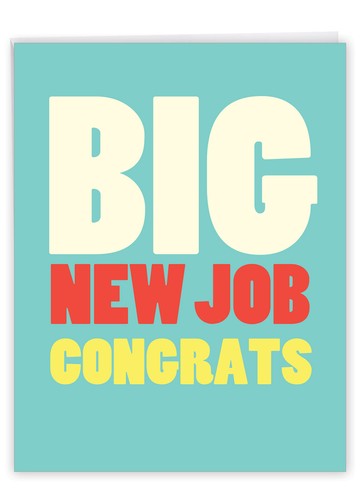 Funny Congratulations Card ( x 11 Inch) - Big New Job Congrats J2735CGG 745469030150 | eBay Funny Congratulations Card ( x 11 Inch) - Big New Job Congrats J2735CGG 745469030150 | eBay