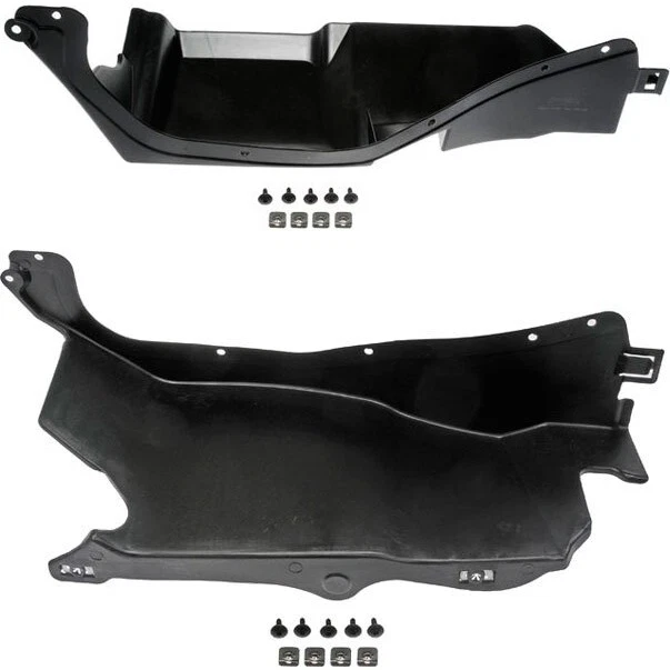 SET-RB924016-F Dorman Engine Splash Shields Set of 2 New for VW LH & RH Pair Foto 2 de 2