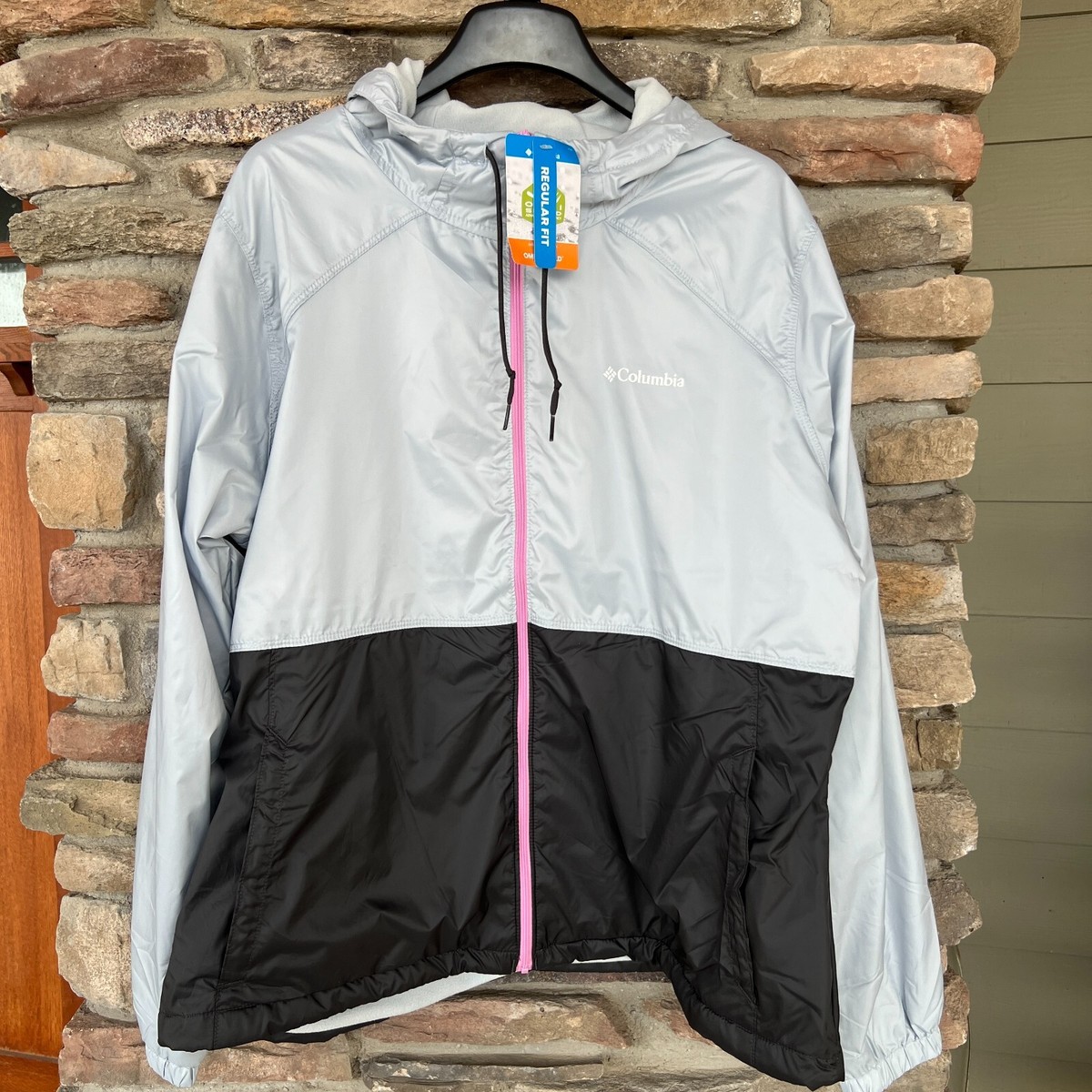 Columbia Women's Center Ridge II Lined Windbreaker Hooded Jacket