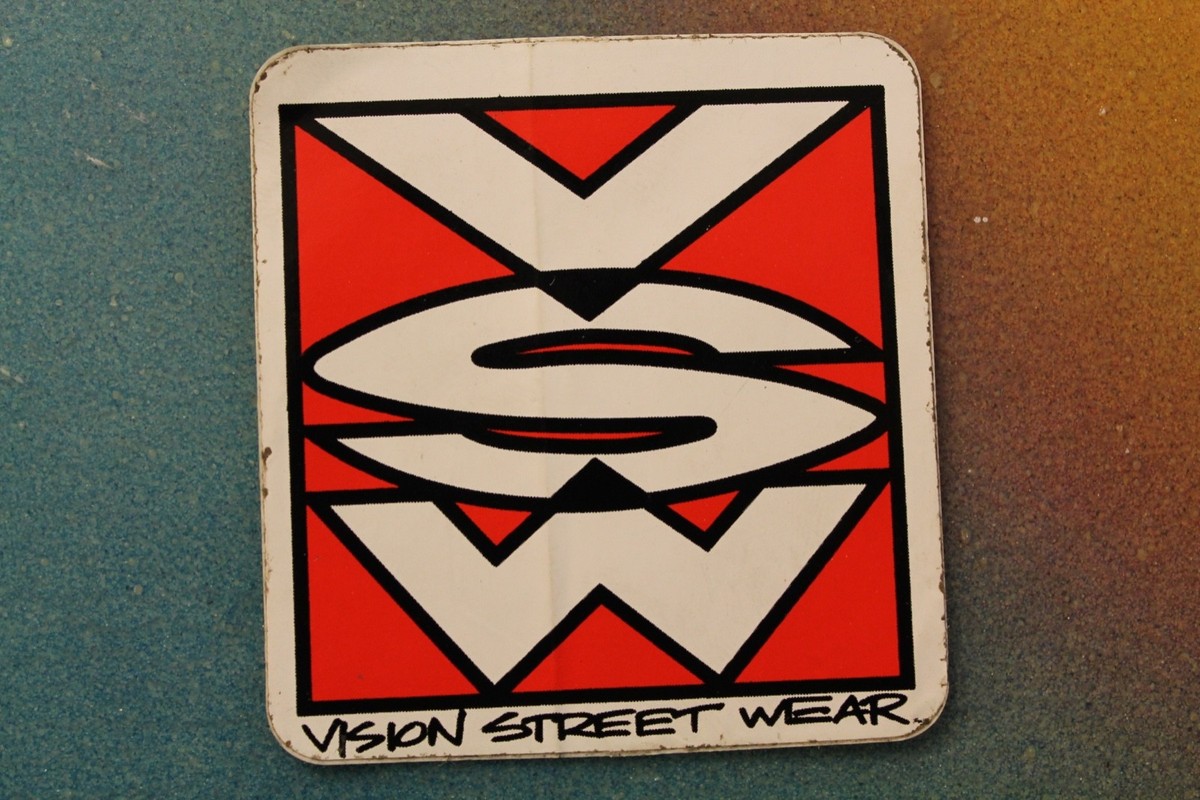 VISION Street Wear Skateboards 80's VSW Logo Vintage Skateboarding
