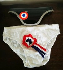 Vintage Années 70/80 Neuf Slip Blanc Homme France Humour Cadeau Mariage... LMP 