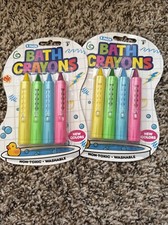 2 4-Pack Bath Crayons Non-Toxic Washable Big Time Toys