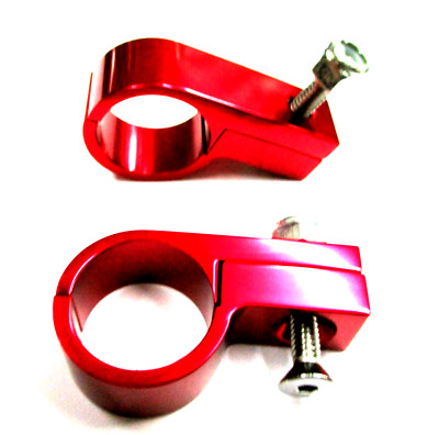 3/4 inch  ID Show Polished  Red grade 6061t6 Line Mounting   P Clamp 2 per pk