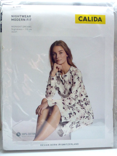 ***Damen-Nachthemd Marke "CALIDA" - 110 cm - Gr. XL (52/54) - Mehrfarbig Neu***