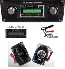 1977-1982 Chevy Corvette Radio With Stereo Speakers Custom Fit 230 Cam