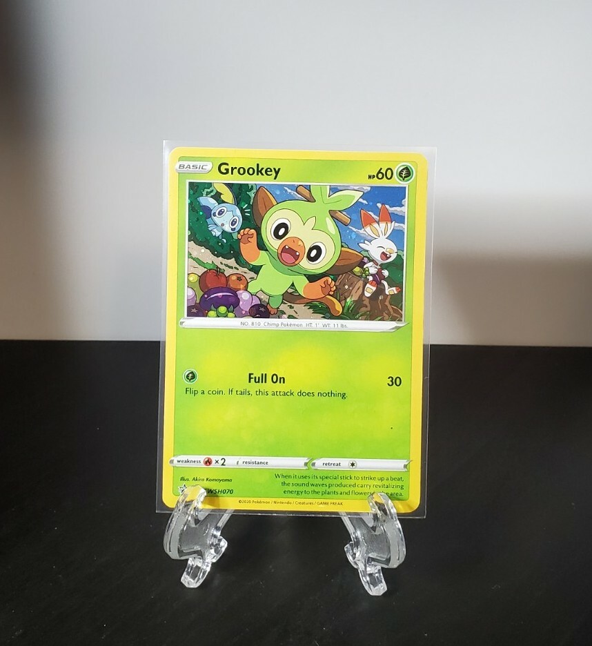 Pokemon TCG Grookey SWSH Black Star Promo SWSH070 Cosmos Holo Rare NM/M