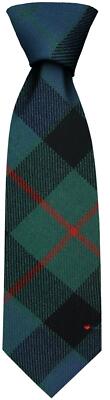 Clan Tie Gunn Ancient Tartan Pure Wool Scottish Handmade Krawatte