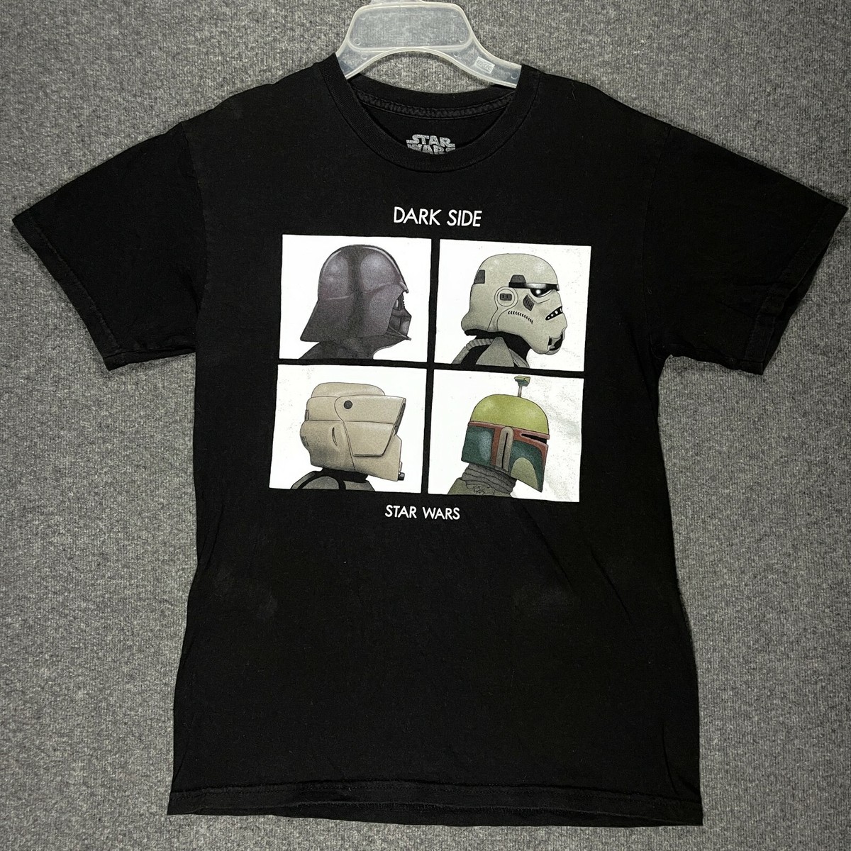 Star Wars Mens T-Shirt- Dark Side Album Style Image Darth Vader 