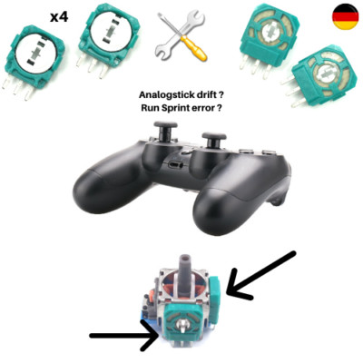 4x Widerstand Poti Für PS5 Dualsense Controller | Stick Drift