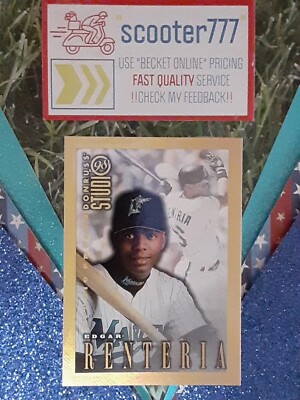 1998 STUDIO ''Studio Proofs''~#213 EDGAR RENTERIA  《  ''GOLD'' 》#/300~MARLINS 
