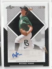 Michael Hobbs #11/50 RC Auto 2016 Perfect Game Los Angeles Dodgers