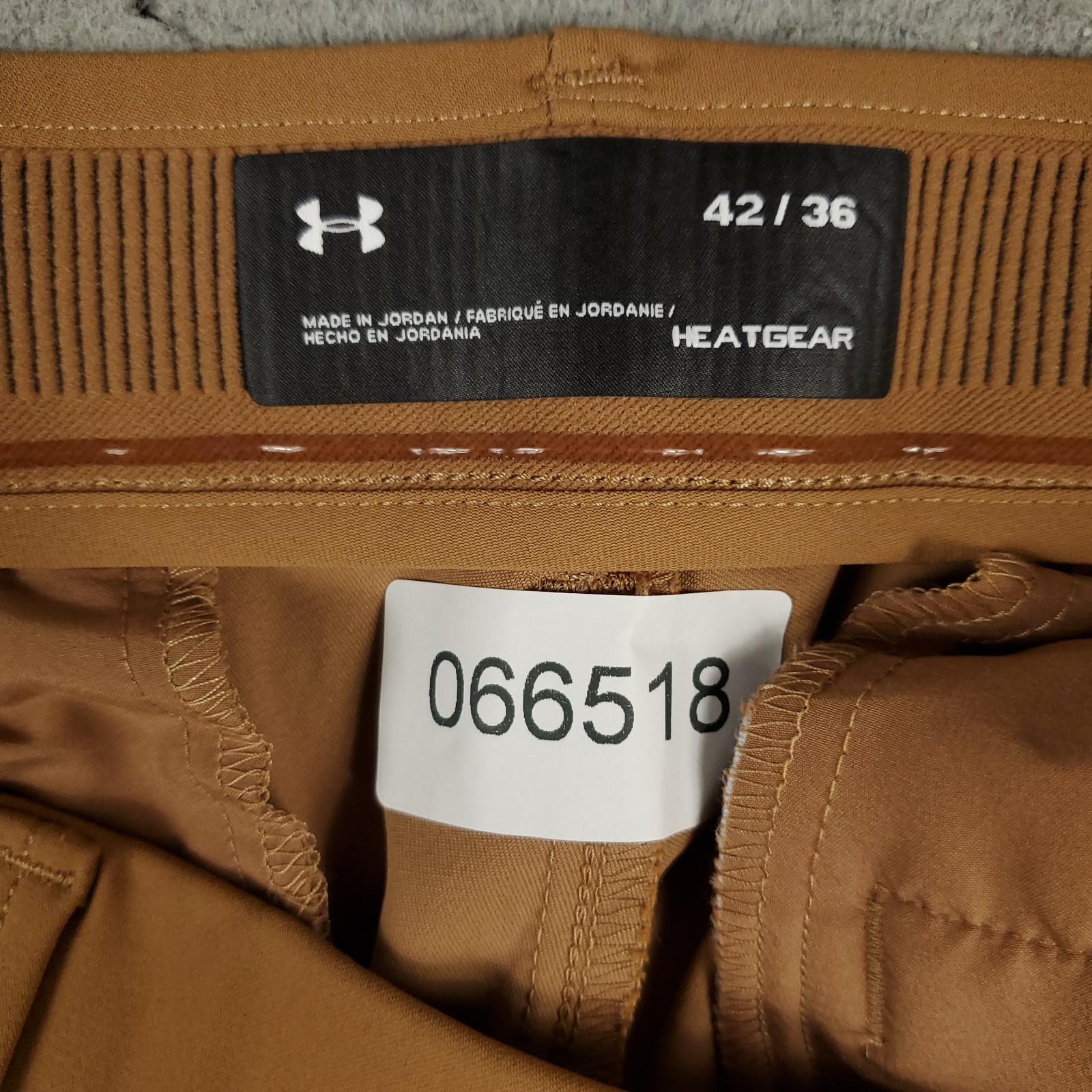 Under Armour Pants Mens 42x36 Brown Tan Stretch Golf Chino Stretch Taper thumbnail 10