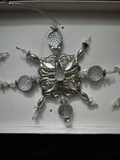 3 Pack Snowflake Christmas Ornaments Holiday Tree Decorations Winter