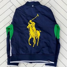 Polo Ralph Lauren Boys' Sports Track Jacket 7 Years, Navy, Fleece 