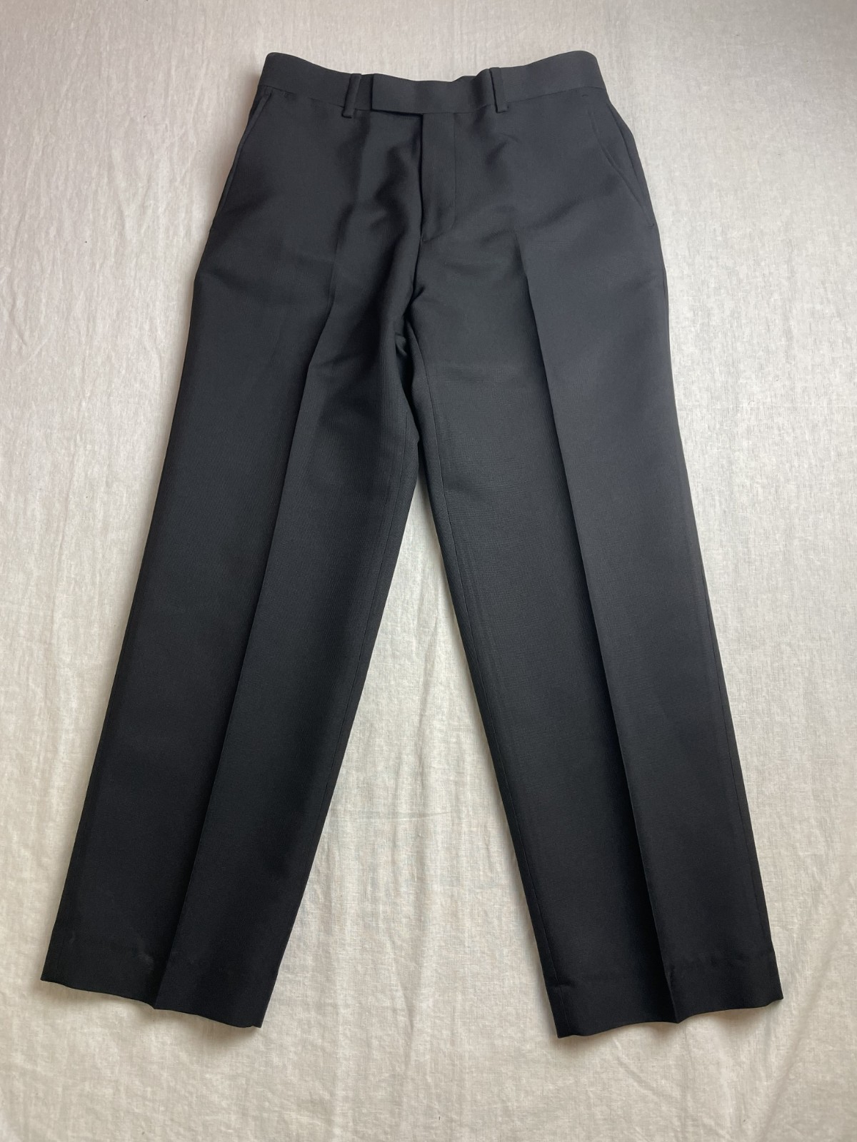 J. Ferrar Black Mens Size 30x30 Modern Fit Straight Leg Flat Front Dress Pants