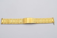 TISSOT Vintage Acciaio Bracciale 18Mm Per Orologio Da Uomo Placcato Oro