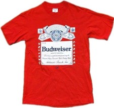Budweiser King of Beers T Shirt Size M (Fits Small) USA MADE Vintage Bud SOF TEE