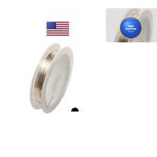 925 Sterling Silver Wire 22 Gauge Half Round Dead Soft 50FT Craft Wire