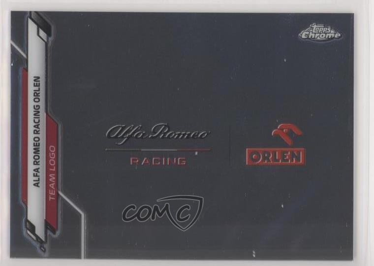 2020 Topps Chrome Formula 1 Team Logos Alfa Romeo Racing ORLEN #119 00jz
