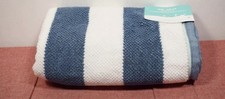 Pillowfort Striped Kids' Bath Towel Navy
