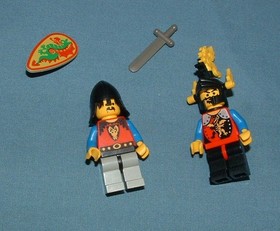 CASTLE, DRAGON KNIGHTS, DRAGON DEFENDER SET NO. 6043 - LEGO - 1994 - USED