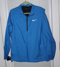 Nike Jacket Mens Large Blue Golf Performance Full Zip Rain