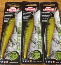 3 Berkley Cutter 110 Deep Suspending Jerkbaits Fool’s Gold