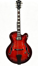 used Ibanez Semi-Hollow Electric Guitar, Red Sunburst Finish, Archtop from japan