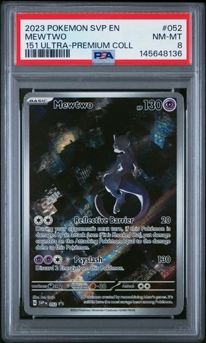 Mewtwo 052/165 151 Ultra-premium Collection Pokemon PSA 8 *136