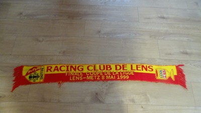 Maillot Et écharpe RC Lens – Finale Coupe De La Ligue 1999 – Bollaert – Vintage