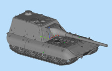3D Printing D-series E-100 tank destroyer Tank Unpainted Model Kit