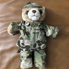 Vintage 1989 Bear Forces of America US Army Plush Stuffed Animal Teddy Bear 11  