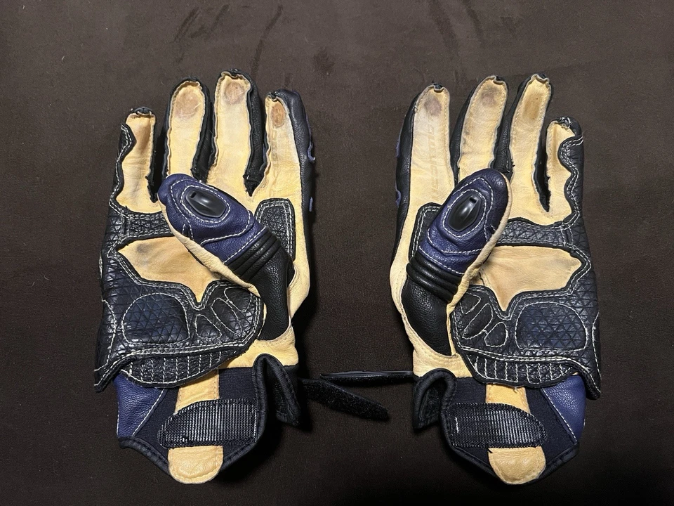 Luvas curtas Icon Overlord. Azul, tamanho pequeno - Imagem 2 de 4