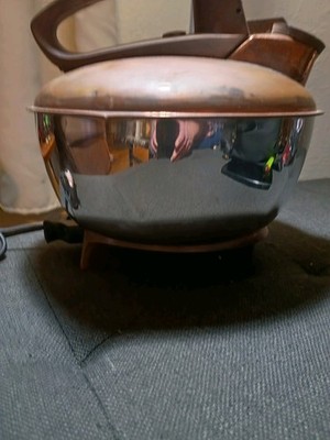 1950s General Electric Automatic Kettle Copper Chrome GE Mid Century Kitchen Vtg