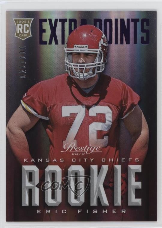 2013 Panini Prestige Extra Points Purple /100 Eric Fisher #211 Rookie RC 1lz5