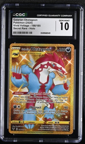 Galarian Obstagoon graded CGC 10 for sale on eBay