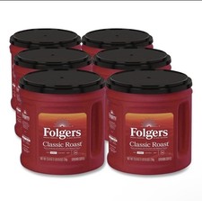 Folgers 20421CT 25.9 oz. Canister Classic Roast Ground Coffee 6/Carton New