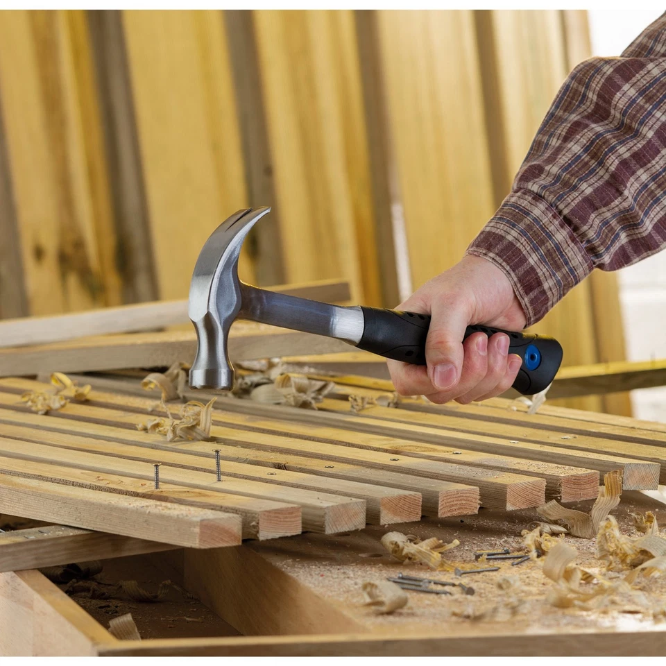 Martillo de garra forjado sólido Draper 450 g 16 oz agarre antivibración 21283 Foto 2 de 2