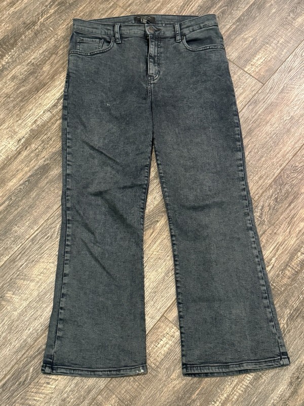 Banana Republic Cropped Bootcut Black Faded Wash Jeans Women’s Size 29 8