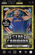 DIGITAL WWE SLAM 50cc AUSTIN THEORY STAR COMMAND COSMIC CHROME 25 LEGENDARY