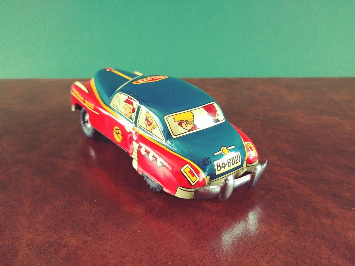 1950's Bandai Japan Tin Friction 54 Buick Moon Bird Deluxe
