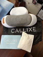 New Callixe Electric Neck Massager Back Relief Traction Heat Vibration 