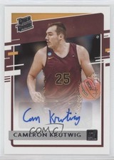 2021 Chronicles Draft Picks Donruss Rated Rookie /199 Cameron Krutwig Auto 0wy3