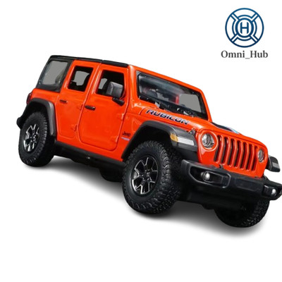 1:24 Rubicon Style Diecast Car Model Metal Off-road Simulation Collection Gift